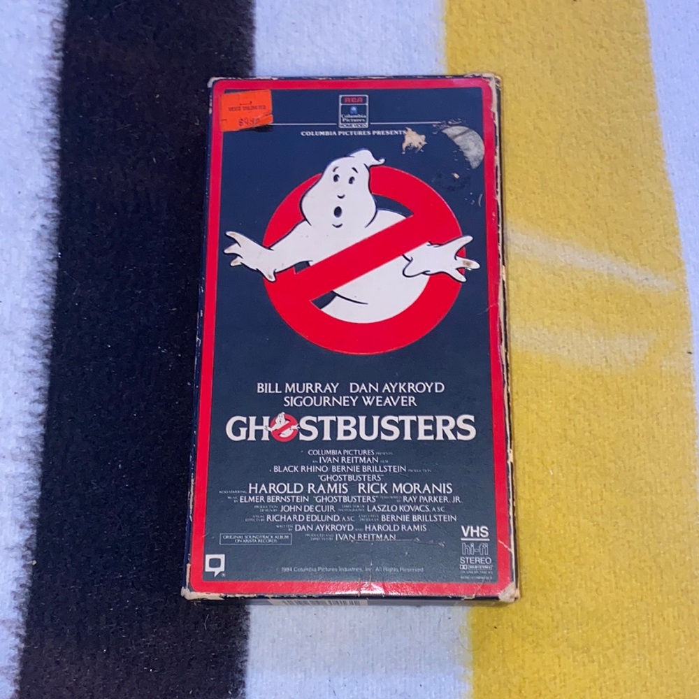 Original Ghostbusters VHS RCA 1985